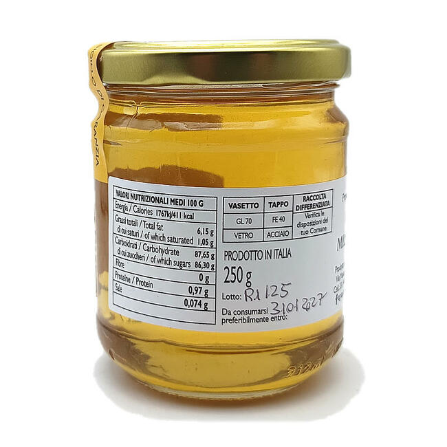 Miele Aromatizzato - Miele Millefiori e Rum
barattolo 250 gr